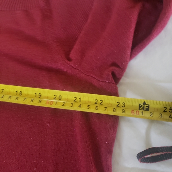 ⭐Apt 9 Womens Maroon Burgandy Wine Colored Knit Sweater Plus Size 1X - Picture 7 of 8